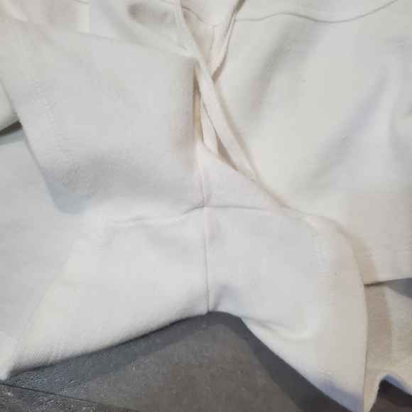 La Vie En Rose Aqua White Women's Mini Shorts. 2,5" Inseam. Size L. - Picture 6 of 9